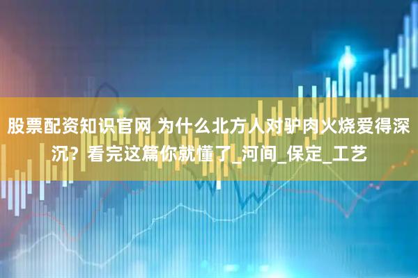 股票配资知识官网 为什么北方人对驴肉火烧爱得深沉？看完这篇你就懂了_河间_保定_工艺